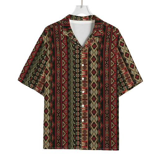 African Ethnic Pattern Print Rayon Hawaiian Shirt