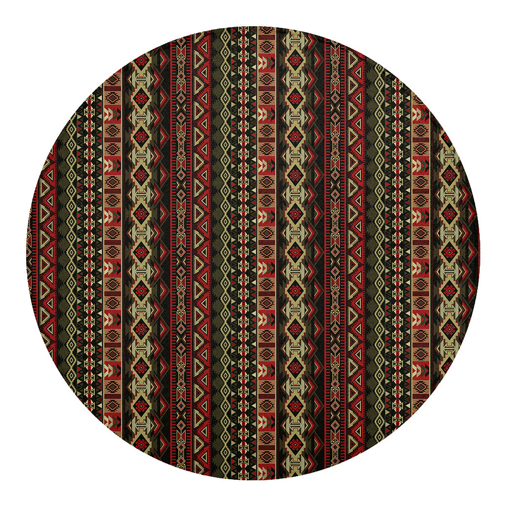 African Ethnic Pattern Print Round Blanket