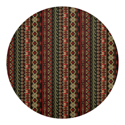 African Ethnic Pattern Print Round Blanket