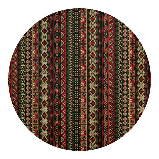 African Ethnic Pattern Print Round Blanket