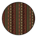 African Ethnic Pattern Print Round Floor Mat