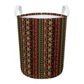 African Ethnic Pattern Print Round Laundry Basket