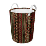 African Ethnic Pattern Print Round Laundry Basket