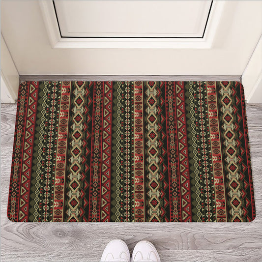 African Ethnic Pattern Print Rubber Doormat