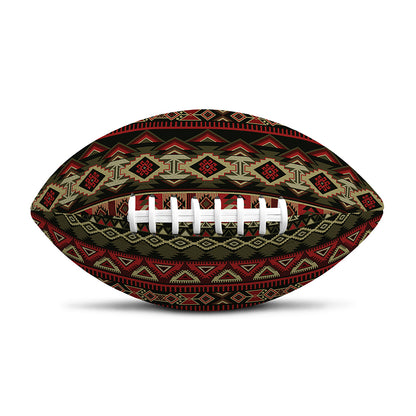 African Ethnic Pattern Print Rugby Ball