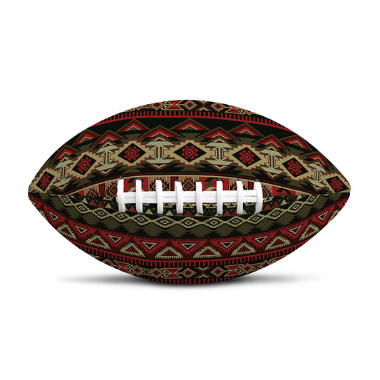 African Ethnic Pattern Print Rugby Ball