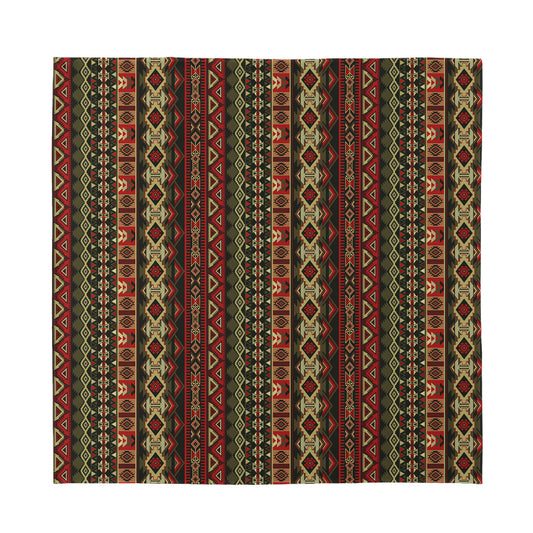 African Ethnic Pattern Print Silk Bandana