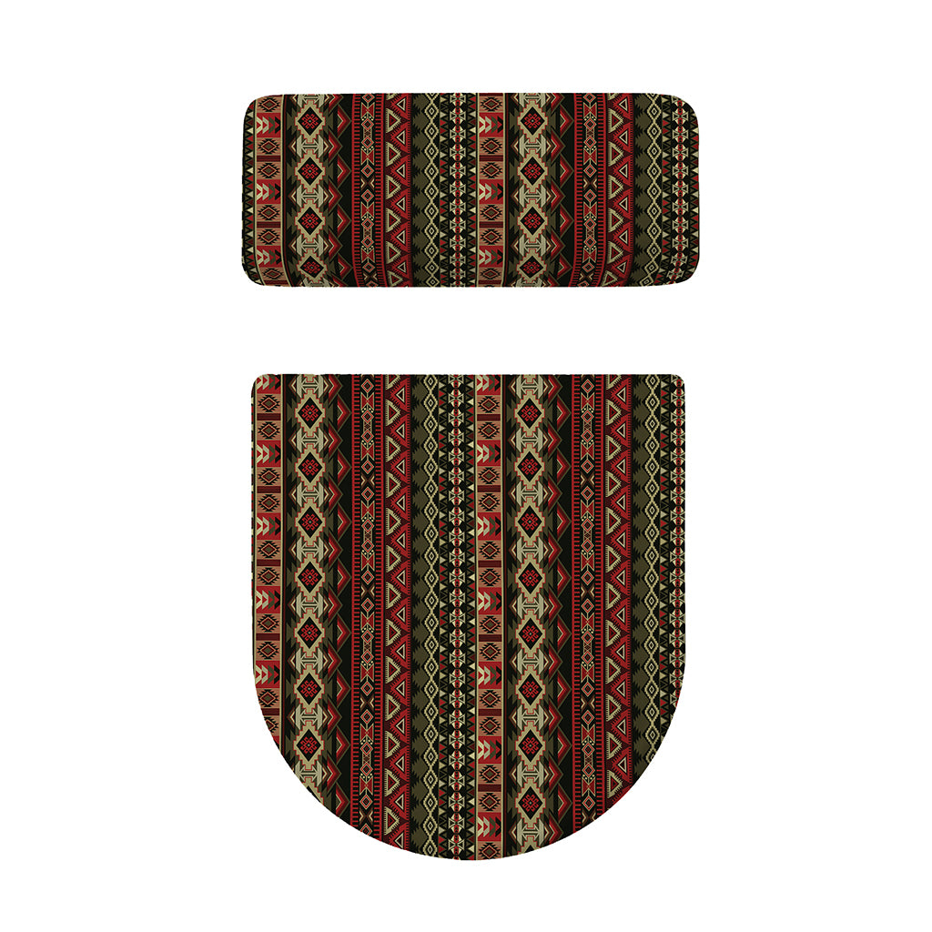 African Ethnic Pattern Print Toilet Lid And Tank Cover Set