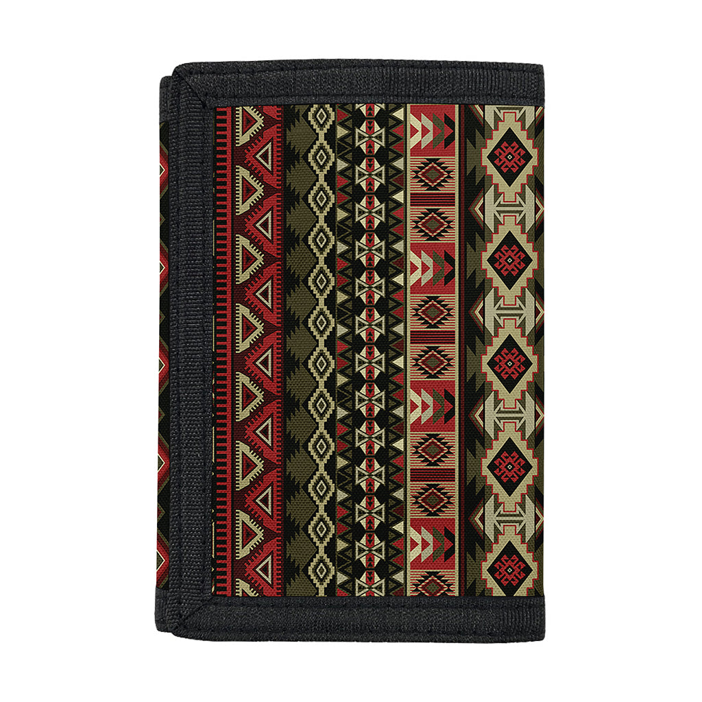 African Ethnic Pattern Print Trifold Wallet