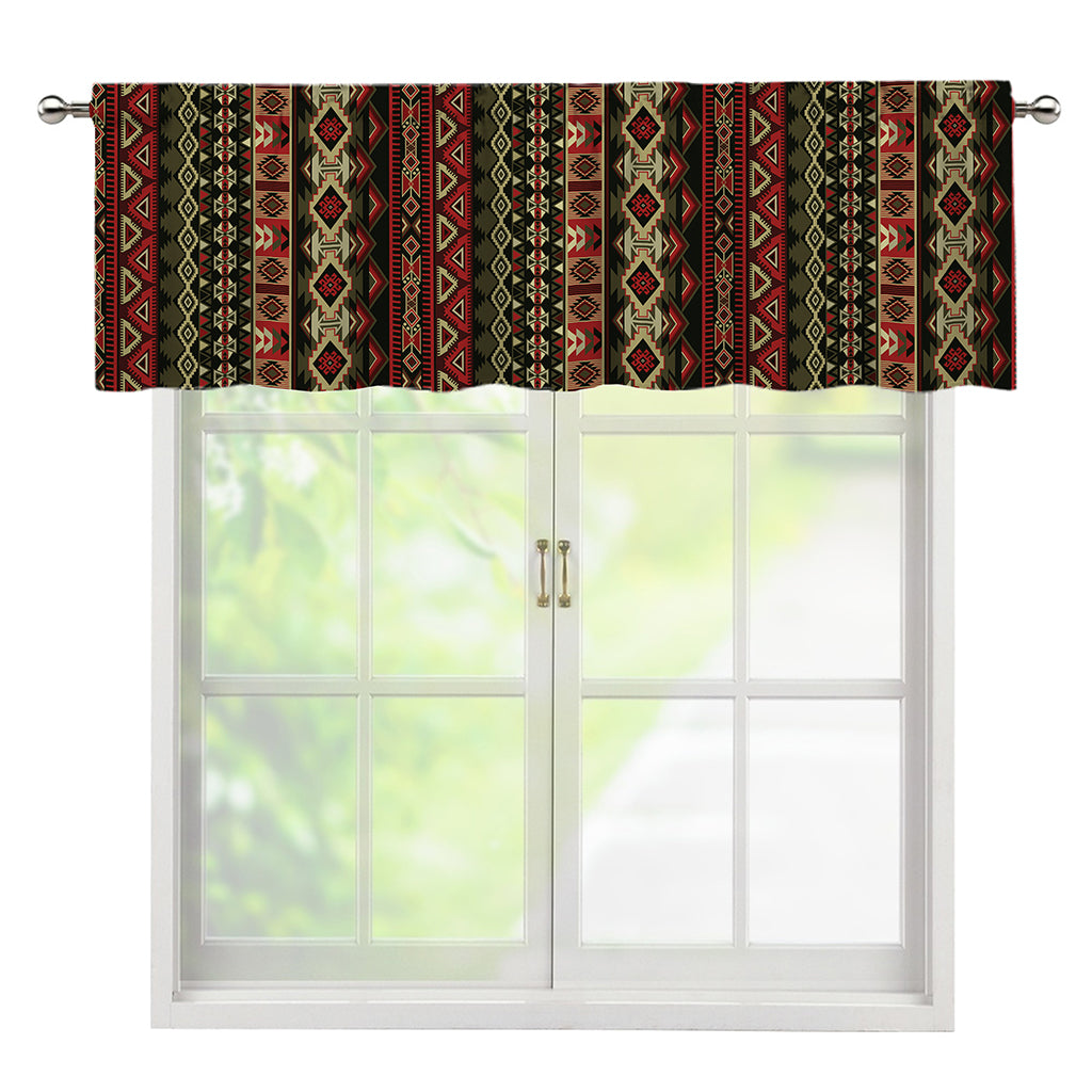 African Ethnic Pattern Print Window Valance