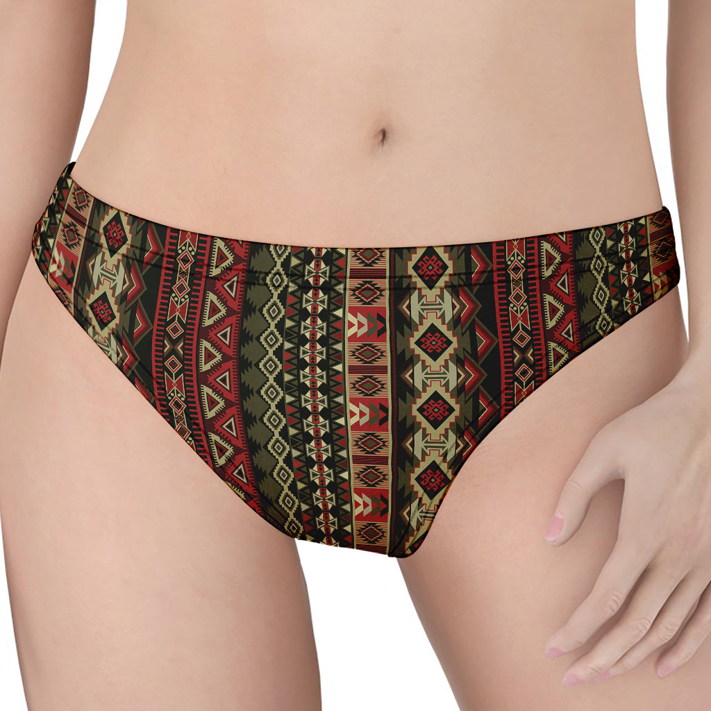 African Ethnic Pattern Print Women's Thong