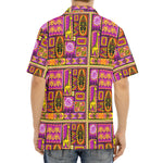 African Ethnic Tribal Inspired Print Aloha Shirt