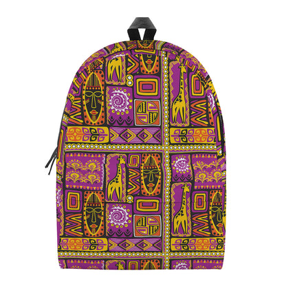 African Ethnic Tribal Inspired Print Backpack