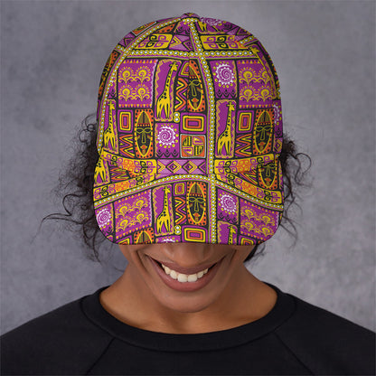 African Ethnic Tribal Inspired Print Baseball Cap