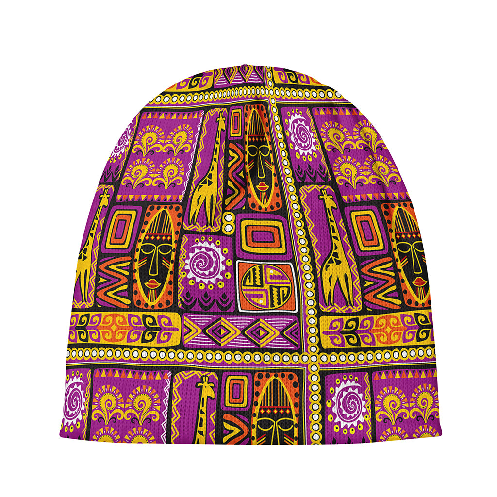 African Ethnic Tribal Inspired Print Beanie