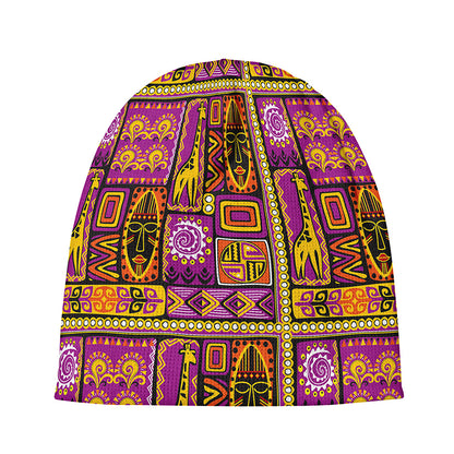 African Ethnic Tribal Inspired Print Beanie