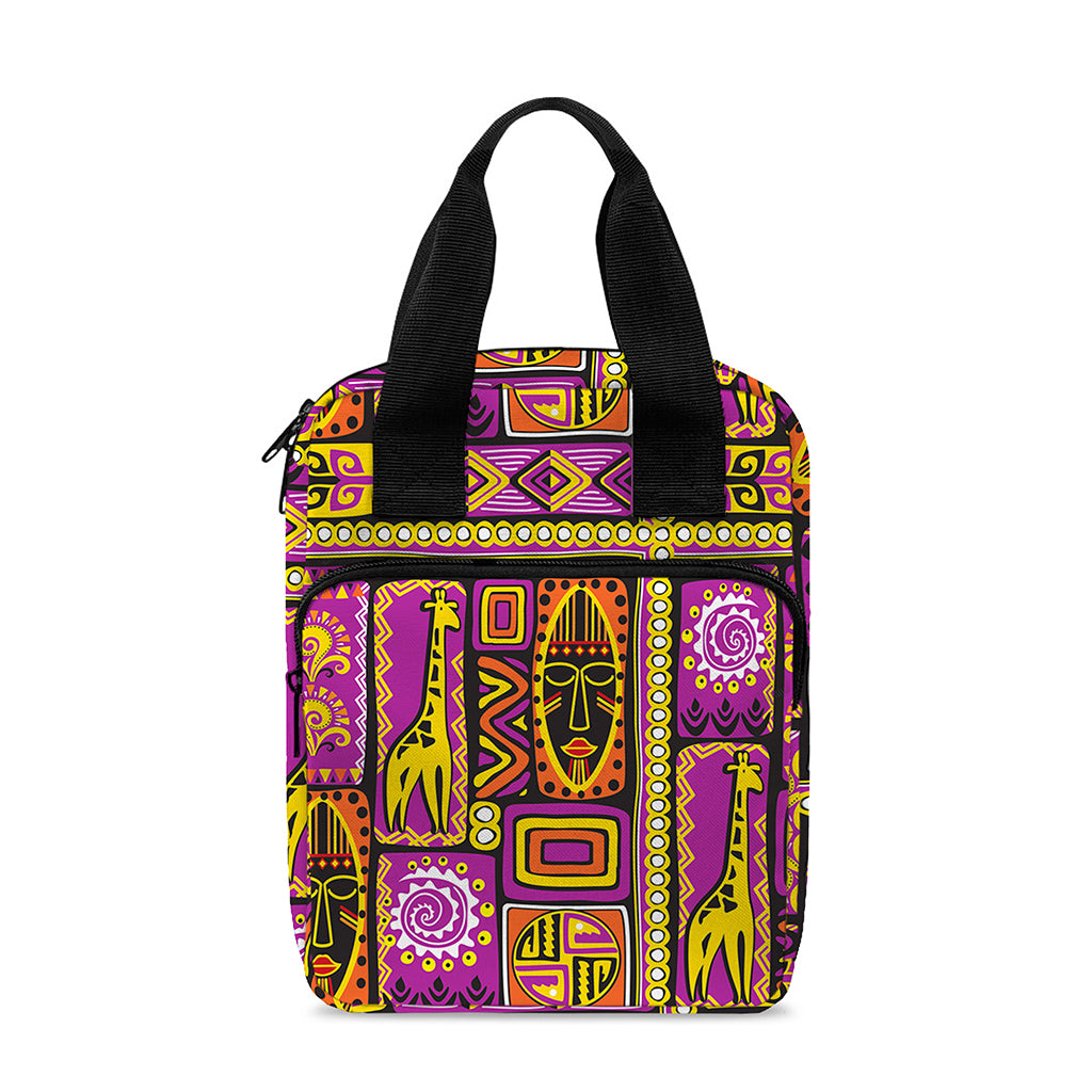 African Ethnic Tribal Inspired Print Bible Tote Bag