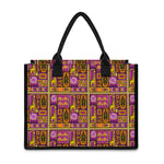 African Ethnic Tribal Inspired Print Canvas Tote Bag