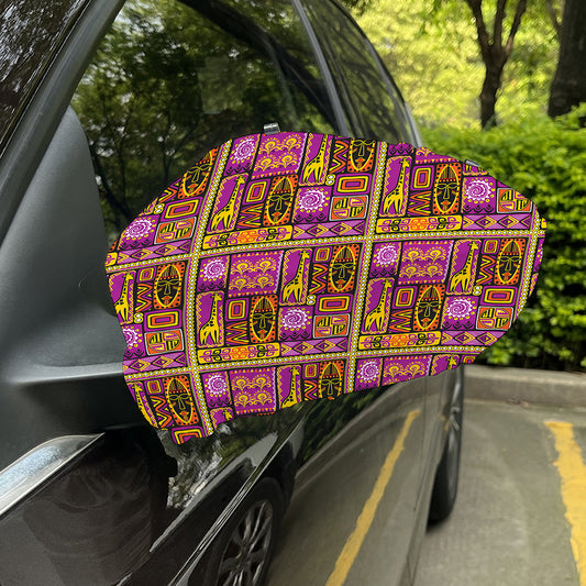 African Ethnic Tribal Inspired Print Car Side Mirror Covers