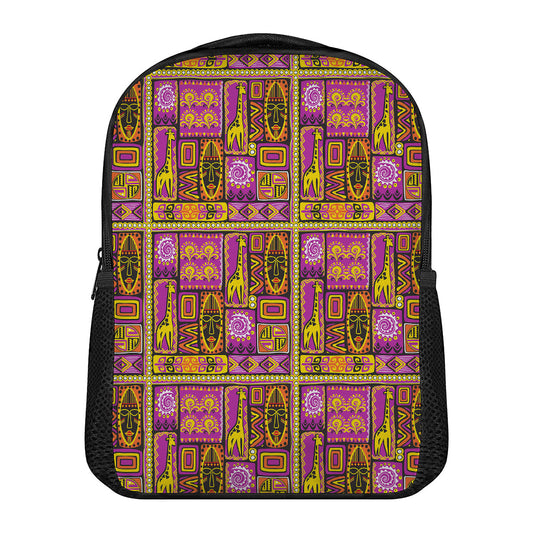 African Ethnic Tribal Inspired Print Casual Backpack