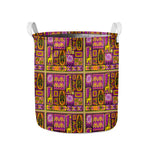 African Ethnic Tribal Inspired Print Collapsible Laundry Basket