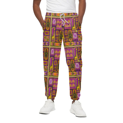 African Ethnic Tribal Inspired Print Cotton Pants