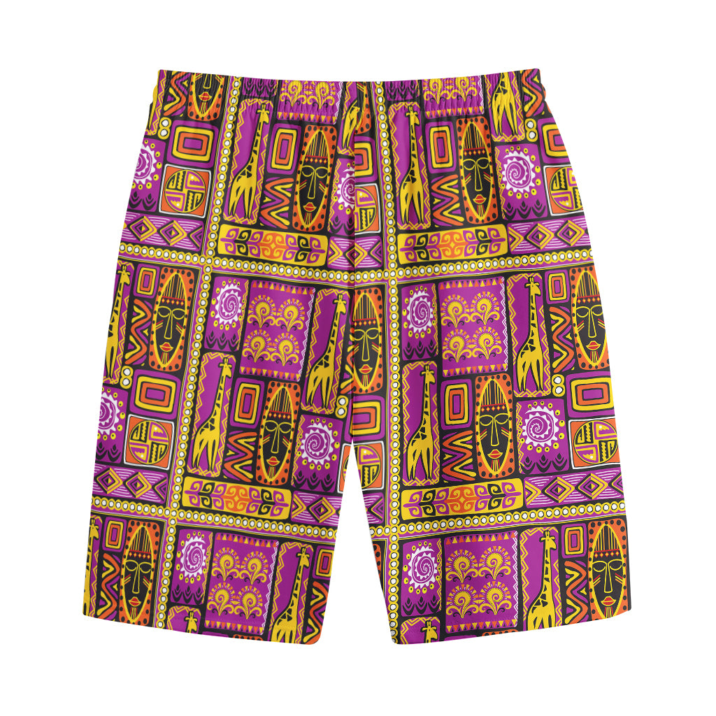 African Ethnic Tribal Inspired Print Cotton Shorts