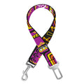 African Ethnic Tribal Inspired Print Dog Seat Belt