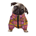 African Ethnic Tribal Inspired Print Dog Zip Up Jacket