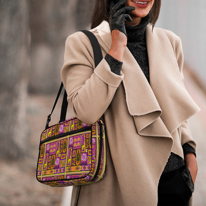 African Ethnic Tribal Inspired Print Double Strap Bible Bag