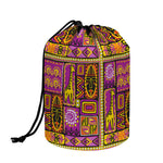 African Ethnic Tribal Inspired Print Drawstring Makeup Bag