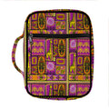 African Ethnic Tribal Inspired Print Front Pocket Bible Bag