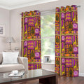 African Ethnic Tribal Inspired Print Grommet Curtains