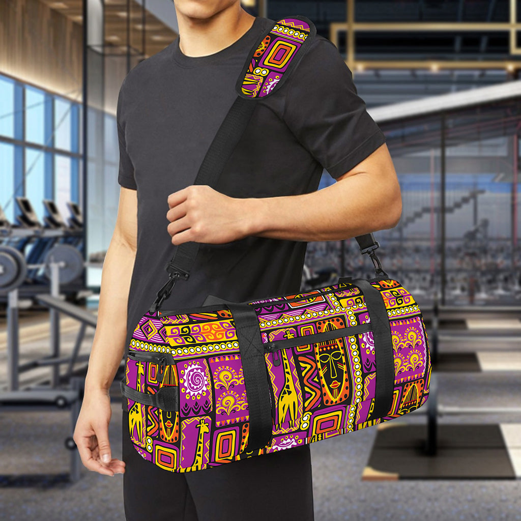 African Ethnic Tribal Inspired Print Gym Bag