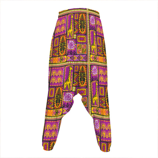 African Ethnic Tribal Inspired Print Hammer Pants