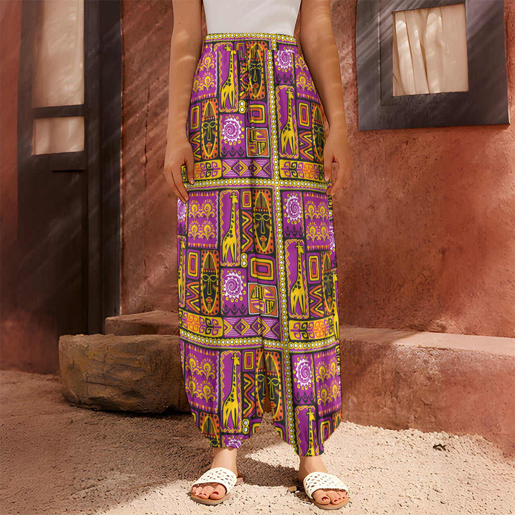 African Ethnic Tribal Inspired Print Harem Pants