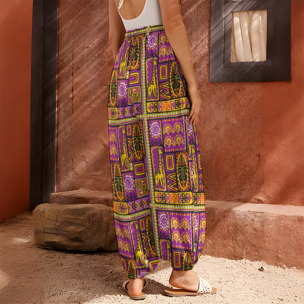 African Ethnic Tribal Inspired Print Harem Pants