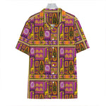 African Ethnic Tribal Inspired Print Hawaiian Shirt