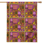 African Ethnic Tribal Inspired Print House Flag