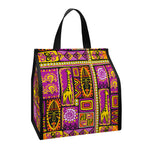 African Ethnic Tribal Inspired Print Insulated Lunch Tote