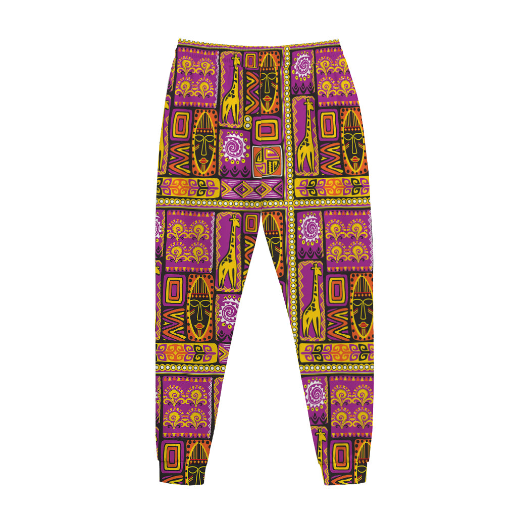 African Ethnic Tribal Inspired Print Jogger Pants