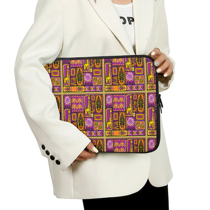 African Ethnic Tribal Inspired Print Laptop Sleeve