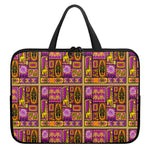African Ethnic Tribal Inspired Print Laptop Sleeve With Handle