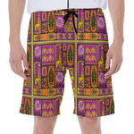 African Ethnic Tribal Inspired Print Men's Beach Shorts