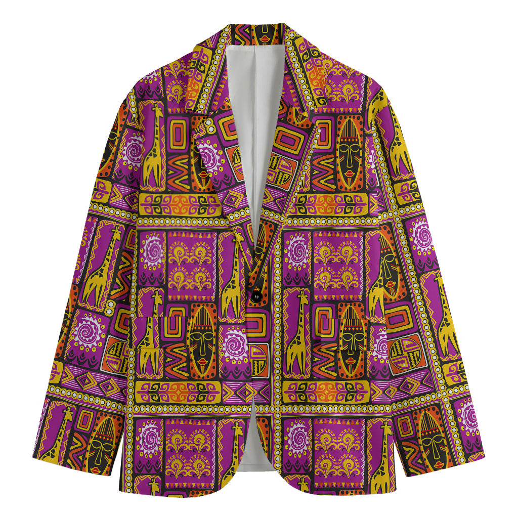 African Ethnic Tribal Inspired Print Men's Blazer