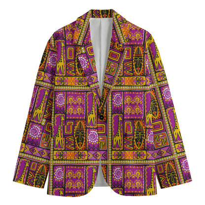 African Ethnic Tribal Inspired Print Men's Blazer