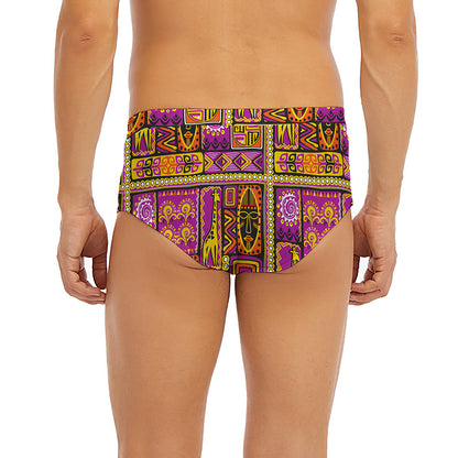 African Ethnic Tribal Inspired Print Men's Briefs