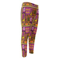 African Ethnic Tribal Inspired Print Men's Compression Pants