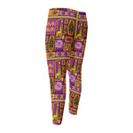 African Ethnic Tribal Inspired Print Men's Compression Pants