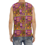 African Ethnic Tribal Inspired Print Men's Fitness Tank Top
